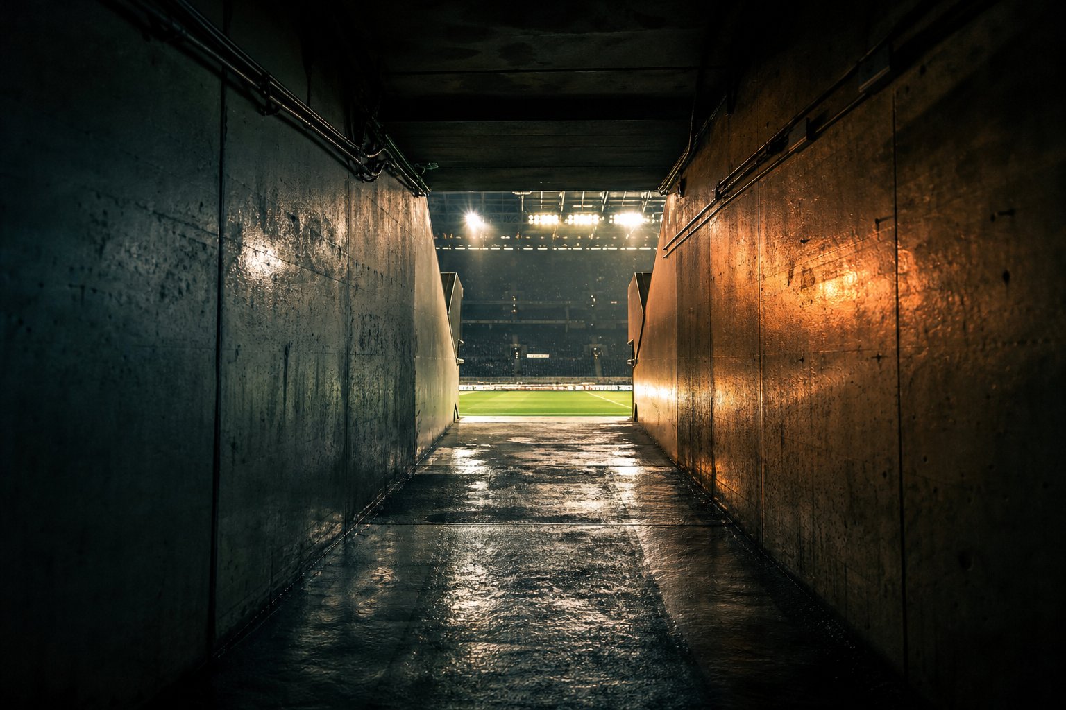 Spielertunnel Richtung Flutlicht – Symbolbild für den Wettanbieter-Test